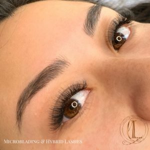 Microblading and Hybrid Eyelash Extensions