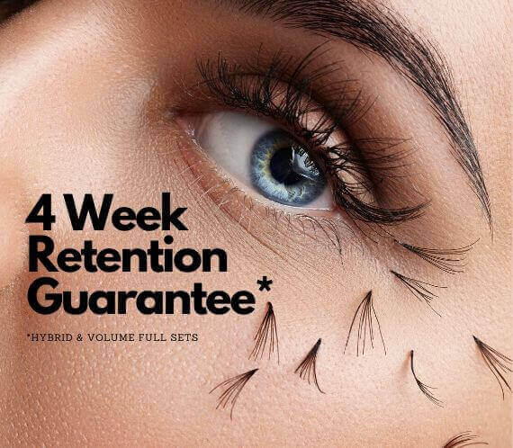 4 Week Eyelash Extension Retention Guarantee in Pickering