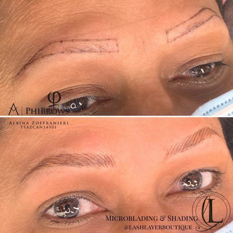 Microblading On Older Lady