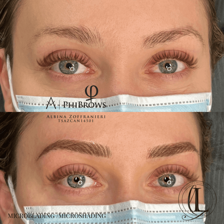 Natural Microblading eyebrows in Pickering